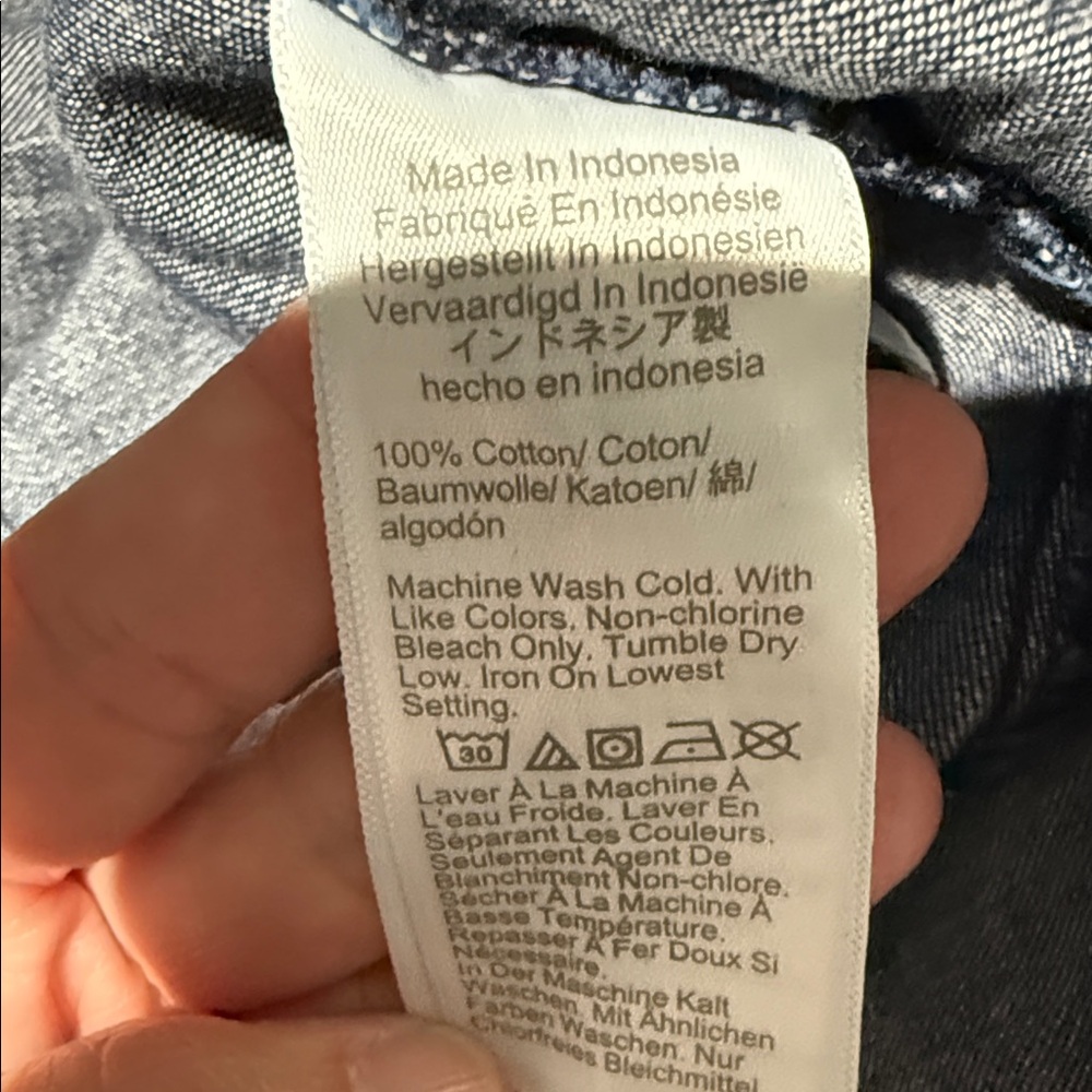 J. Crew Womens Dark Blue Button Down S - Picture 5 of 6
